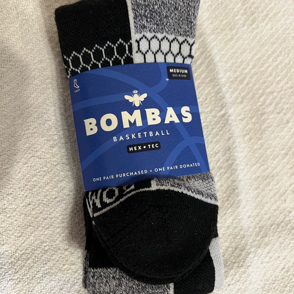 3-pack of Bombas Basketball/ Performance socks.
